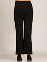 Solid Black Parallel Women Jeggings